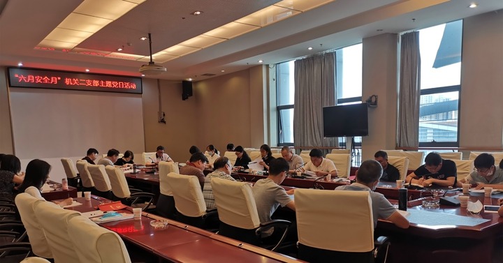 集团机关党委开展2020年“清静生产月”主题党日活动