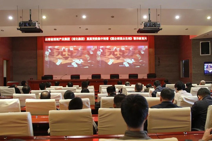 云煤（太阳集团城网站2018）集团直属党委组织寓目《国企硕鼠众生相》警示教育片