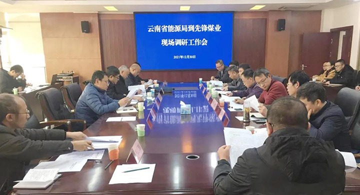 云南省能源局党组成员、、、副局长张春红一行到先锋煤业公司调研指导