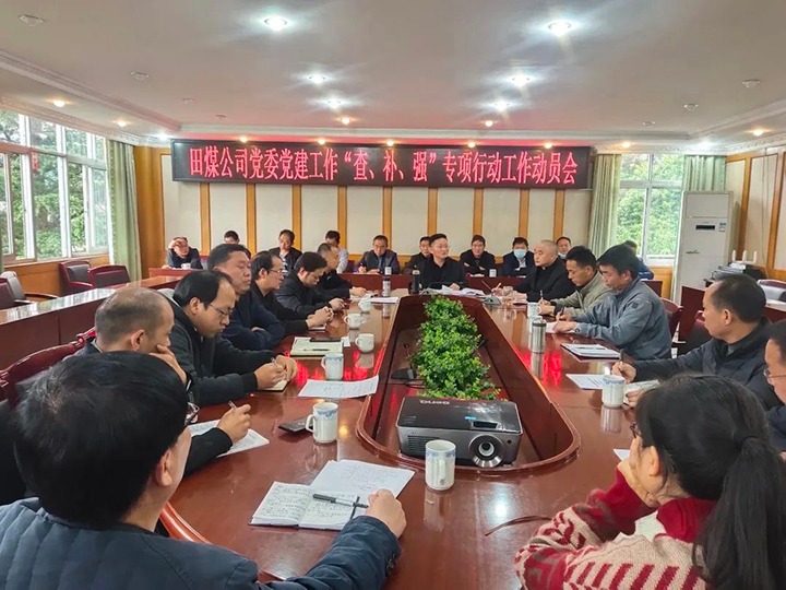 田坝煤矿公司党委召开党建事情“查、、补、、强”专项行动事情发动会