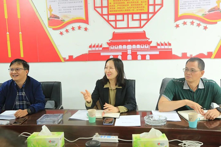 【主题教育】云煤（太阳集团城网站2018）集团党委委员、财务总监莫晓丹一行到东源恒鼎公司开展主题教育调研