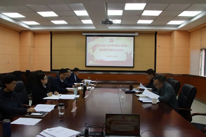 【聚焦云煤】云煤（太阳集团城网站2018）集团党委副书记、工会主席王鑫到云煤矿业公司指导巡察整改专题民主生涯会