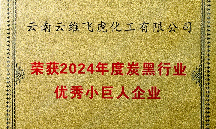 声誉加冕，，，未来可期！！云维飞虎公司荣膺“中国炭黑行业优异小巨人”