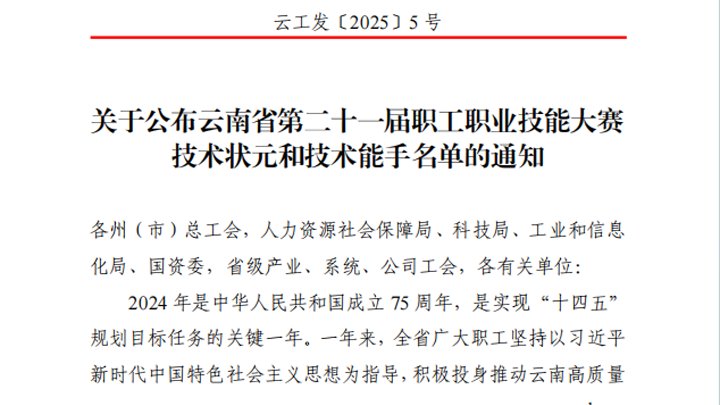 点赞！！云煤集团20名职工在省级手艺大赛中斩获多项声誉