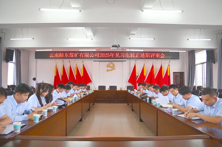 云南陆东煤矿有限公司召开2025年见习生转正述职评审会